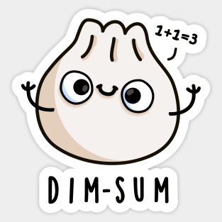 Dim-sum Cute Dimsum Math Pun Sticker